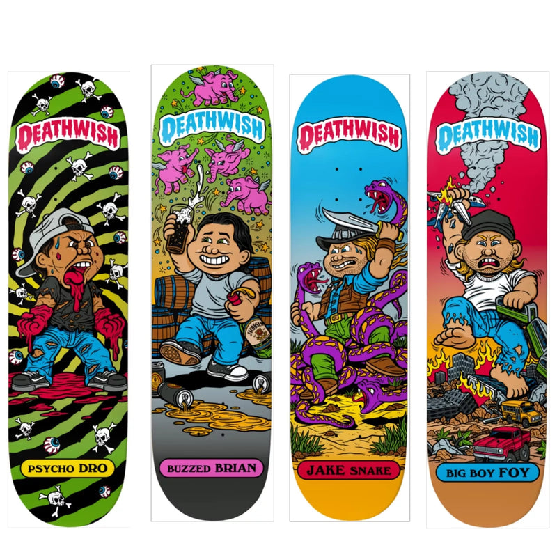 DEATHWISH LOW LIFE KIDS SKATEBOARD DECK