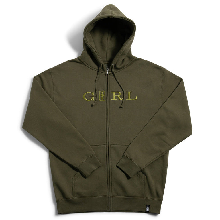 GIRL SERIF ZIP HOOD