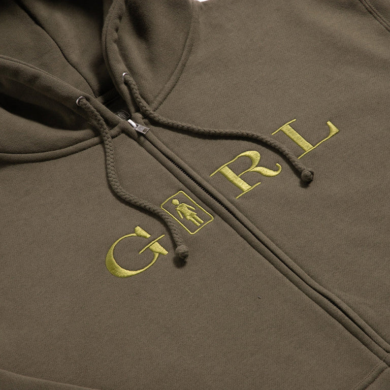 GIRL SERIF ZIP HOOD