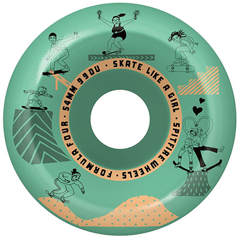 SPITFIRE FORMULA 4 SKATE LIKE A GIRL SKATEBOARD WHEELS