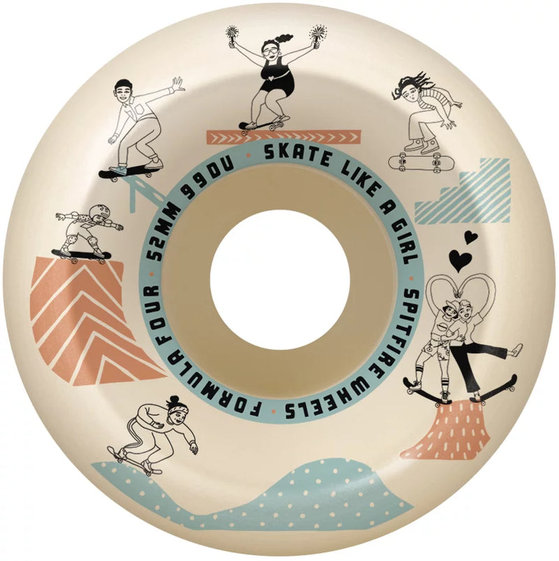 SPITFIRE FORMULA 4 SKATE LIKE A GIRL SKATEBOARD WHEELS