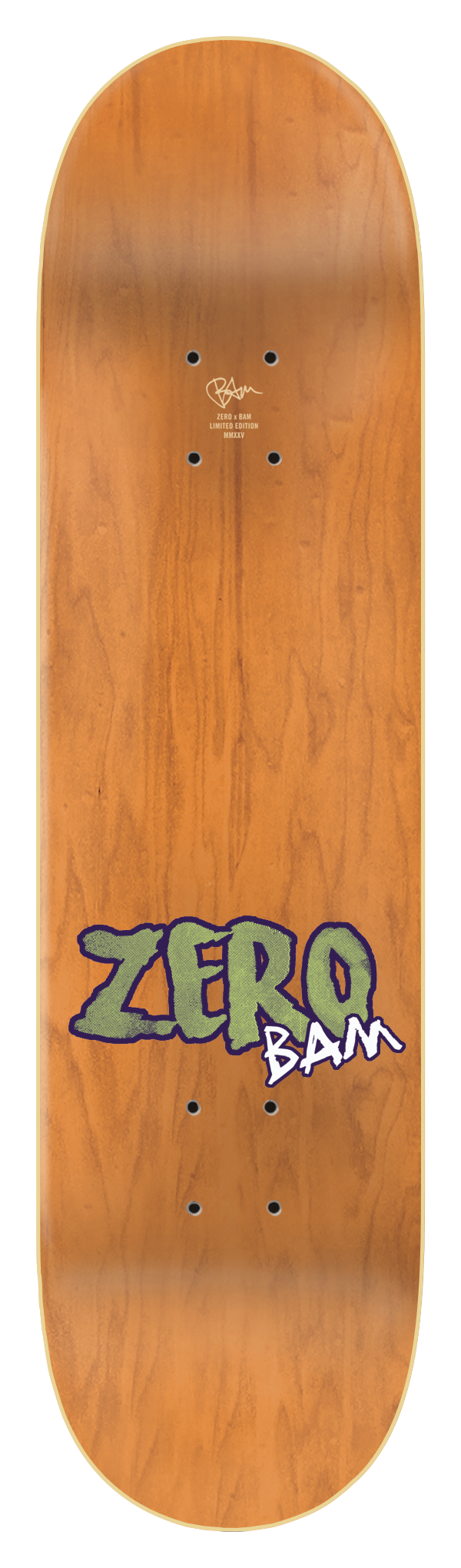 ZERO X BAM MUSIC MAN SKATEBOARD DECK