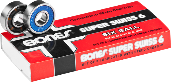 Bones Super Swiss 6 Ball (Set of 8) Bearings