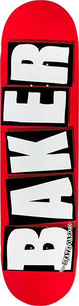 Baker Brand Logo Mini Deck-7.3 Red/Wht