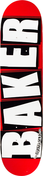Baker Brand Logo Mini Deck-7.33 Red/White