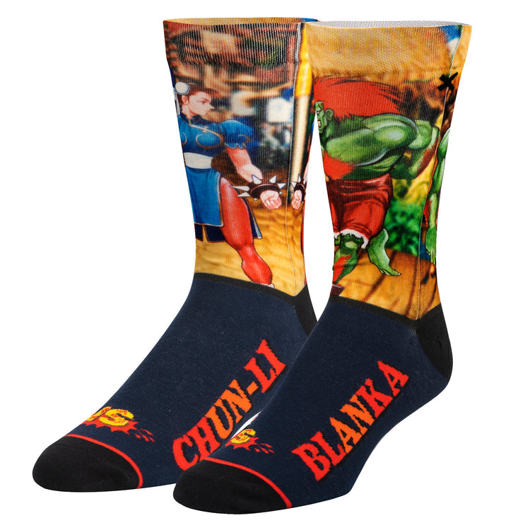 ODD SOX CHUN-LI VS BLANKA SOCKS