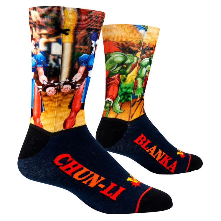 ODD SOX CHUN-LI VS BLANKA SOCKS