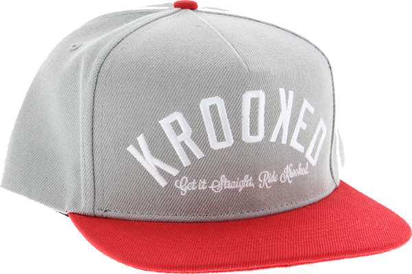 Krk Ksb Arched Hat Adj-Grey/Red Snapback