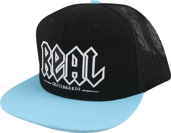 Real Deeds Mesh Hat Adj-Blk/Blue