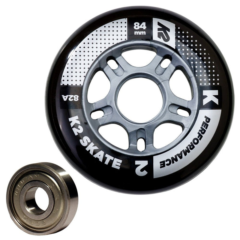 K2 84MM SPEED WHEEL W/ ILQ 7 BEARINGS 8-PACK
