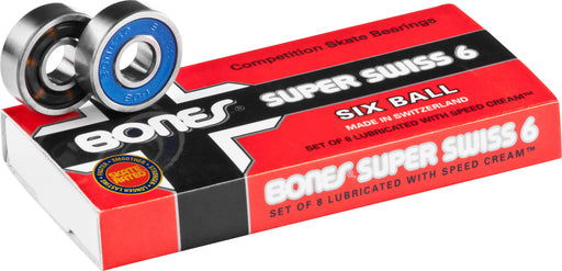 BONES SUPER SWISS 6 BEARINGS (8-PACK)