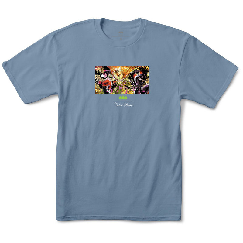 COLOR BARS DC COMICS HERE COMES TROUBLE TEE