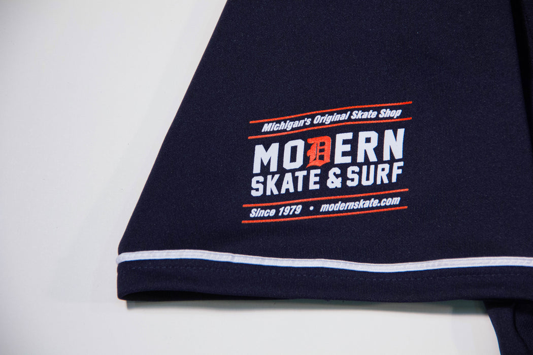 Modern Skate & Surf Baseball Jersey - Navy