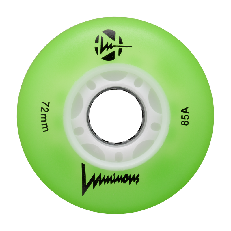 Luminous LED Inline Skate Wheels 72mm/85a