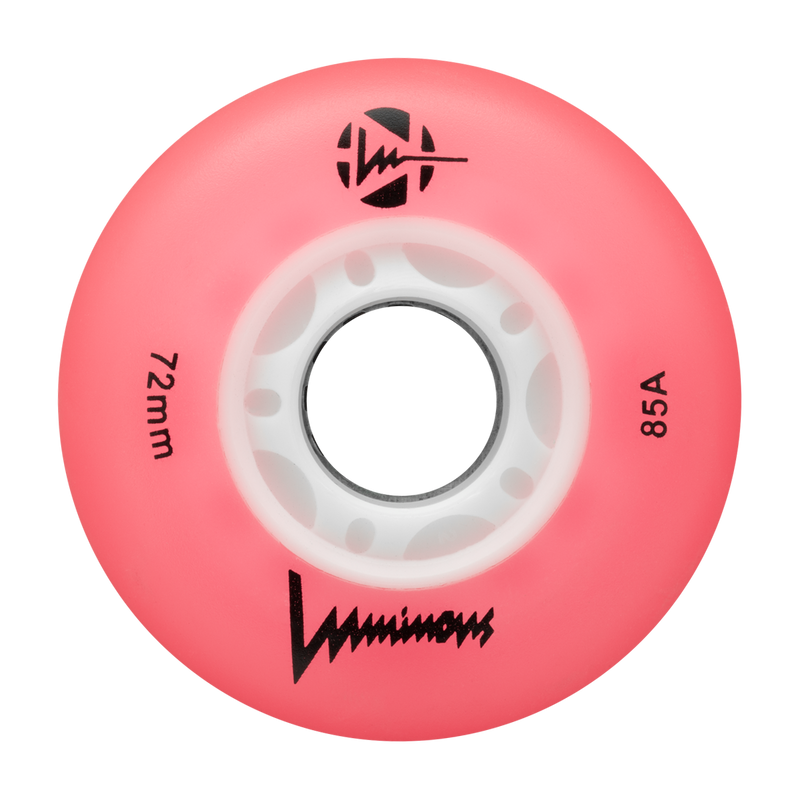 Luminous LED Inline Skate Wheels 72mm/85a