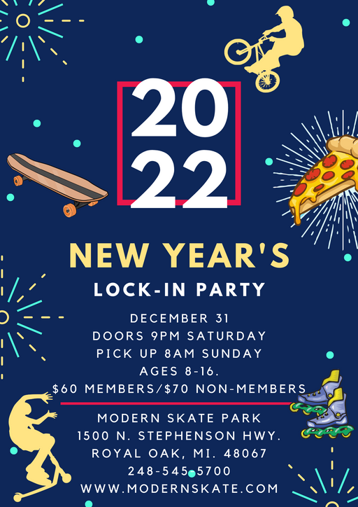 NEW YEAR'S EVE LOCK-IN 2022