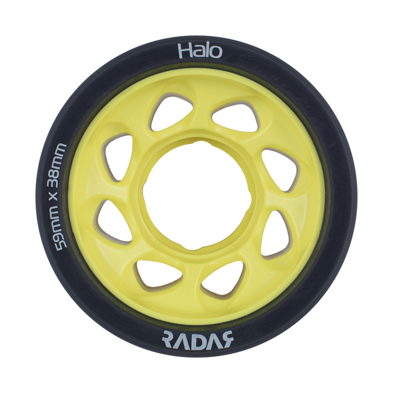 RADAR HALO ROLLER SKATE WHEELS-4-PACK