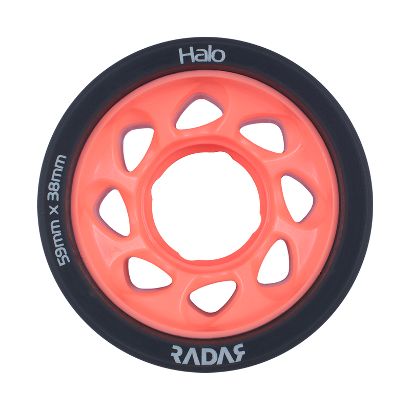 RADAR HALO ROLLER SKATE WHEELS-4-PACK
