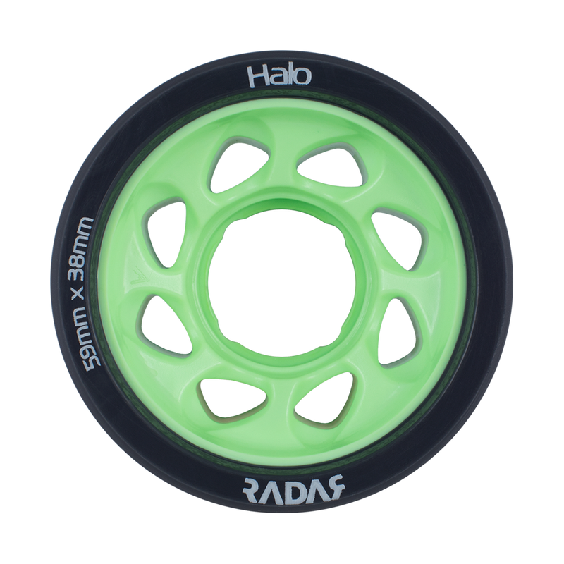 RADAR HALO ROLLER SKATE WHEELS-4-PACK