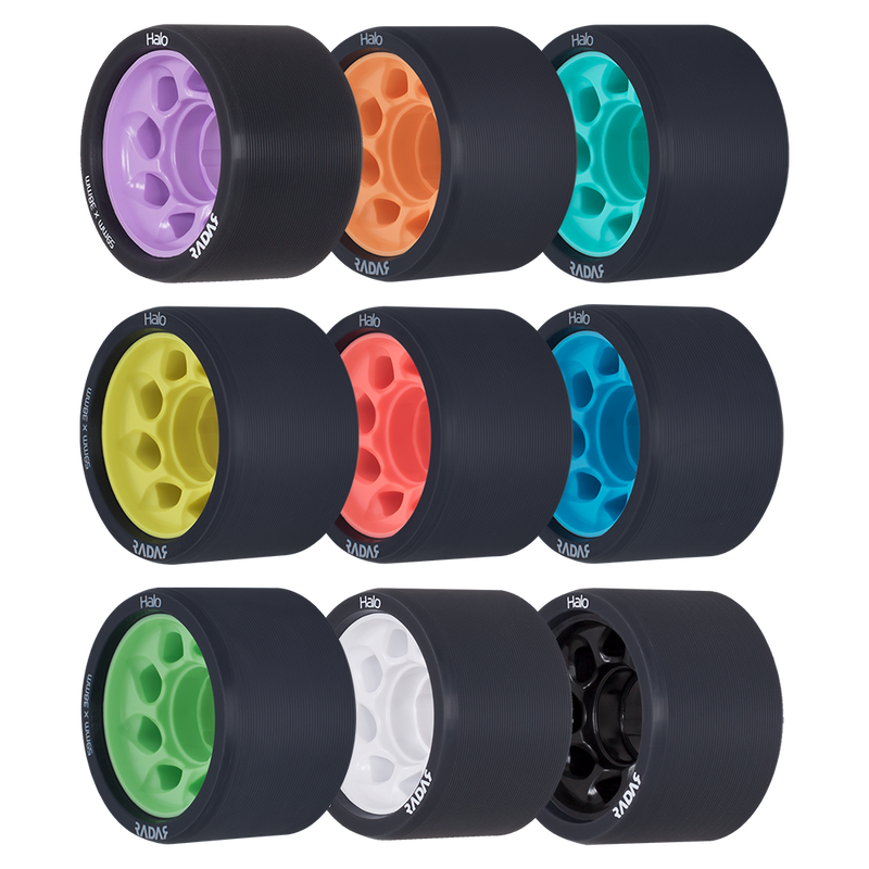 RADAR HALO ROLLER SKATE WHEELS-4-PACK