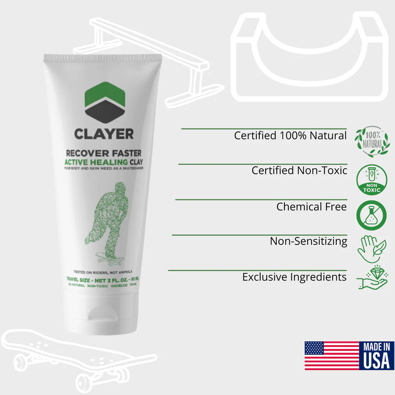 CLAYER SKATEBOARDER FASTER RECOVERY