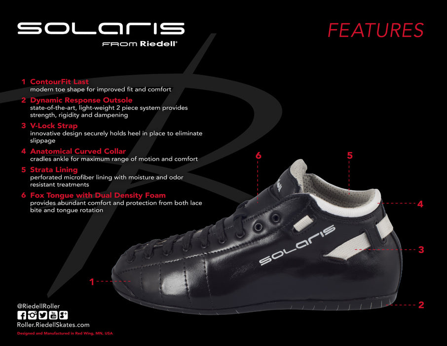 Riedell Solaris Roller Skate Boots