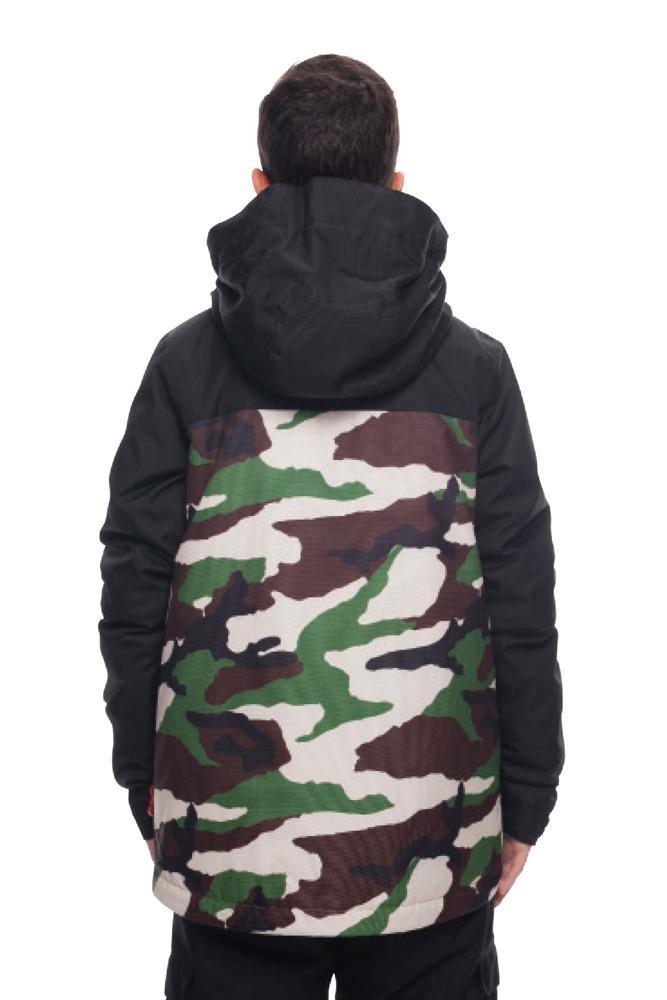 686 FLASH INSULATED KID'S SNOW JACKET-CAMP GREEN CAMO COLORBLOCK (2019)