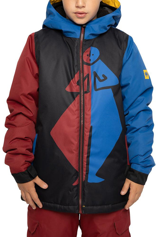 686 BOYS FOREST INSULATED JACKET-PRIMARY BLUE COLORBLOCK (2021)