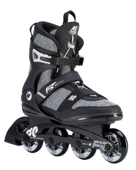 K2 F.I.T. 80 Pro Men's Inline Skate 2021 - Black Gray