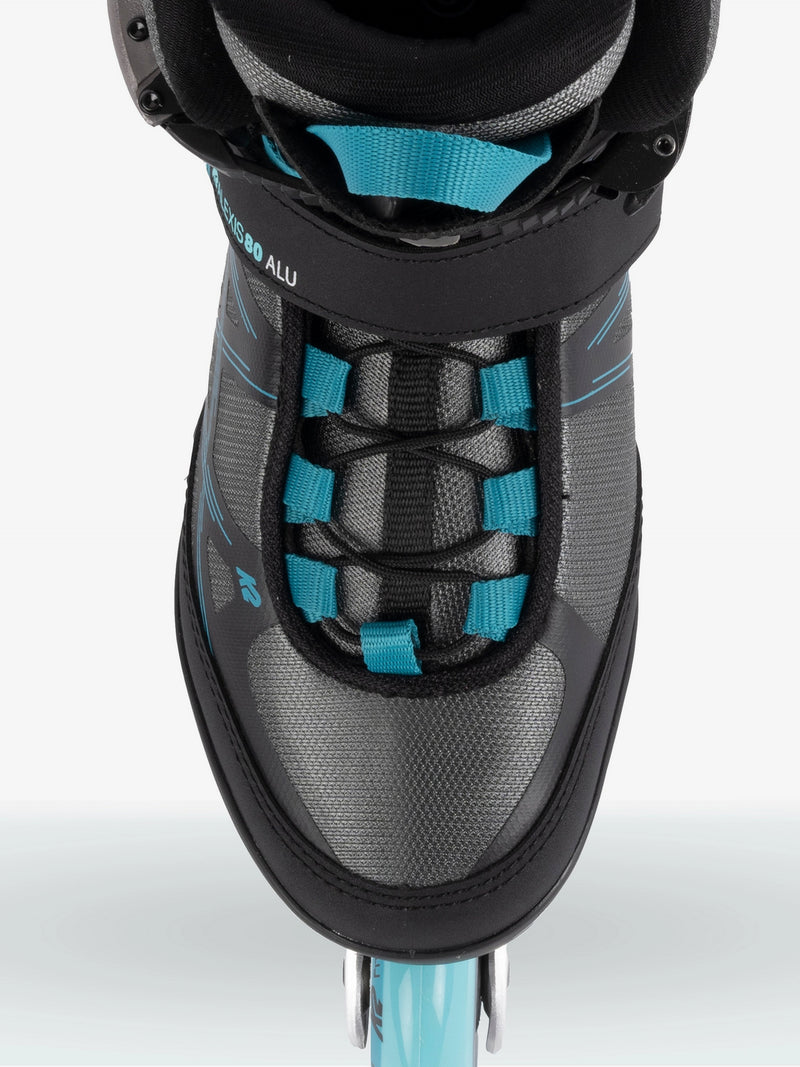 K2 ALEXIS 80 ALU INLINE SKATES 2022-GREY/CYAN