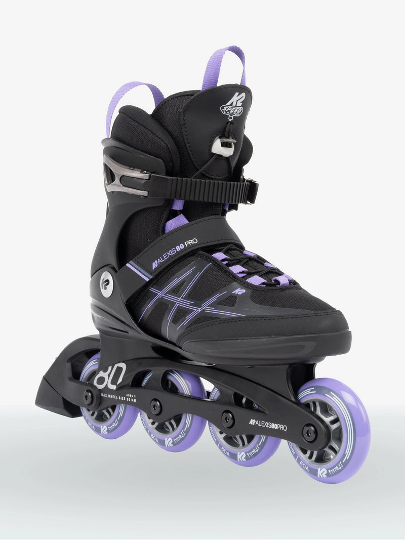 K2 ALEXIS 80 PRO INLINE SKATES 2022-BLACK/LAVENDER