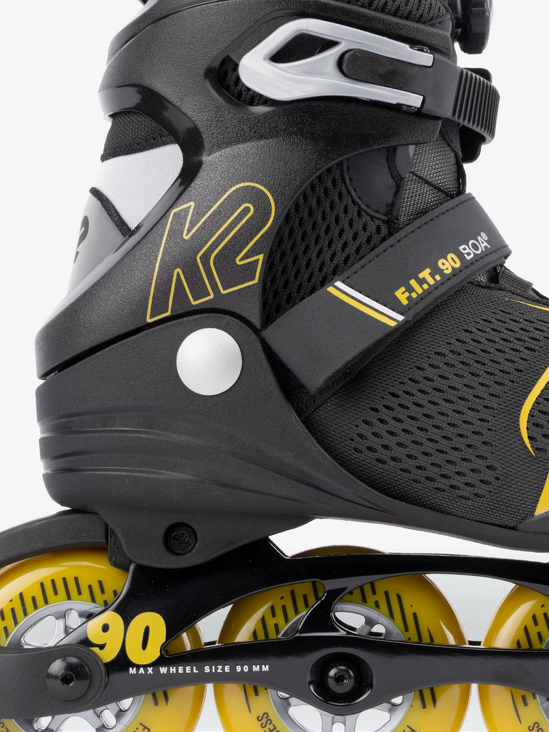 K2 F.I.T. 90 INLINE SKATES 2022-GREY/MUSTARD